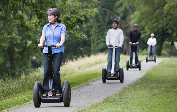 På tur med ståhjuling - Segway